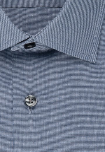 003000 Seidensticker Men's Shirt Regular Fit L/L donkerblauw