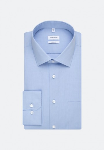 003000 Seidensticker Men's Shirt Regular Fit L/L lichtblauw