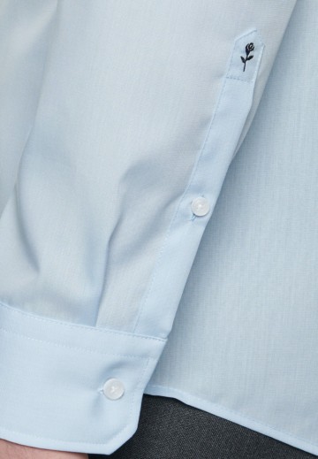 003000 Seidensticker Men's Shirt Regular Fit L/L lichtblauw mouw