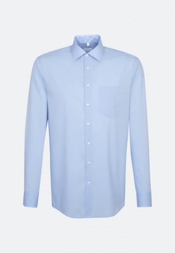 003000 Seidensticker Men's Shirt Regular Fit L/L lichtblauw