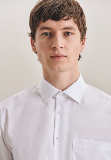 003000 Seidensticker Men's Shirt Regular Fit L/L wit