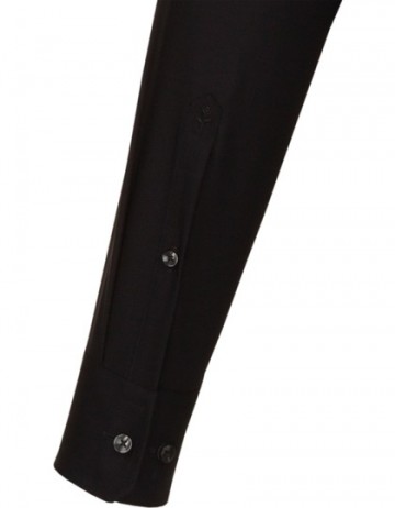 003000 Seidensticker Men's Shirt Regular Fit L/L zwart mouw