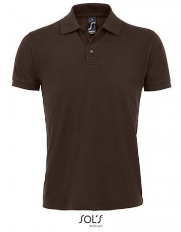 00571 Sol's Prime heren polo chocoladebruin