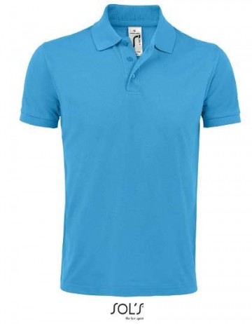 00571 Sol's Prime heren polo waterblauw