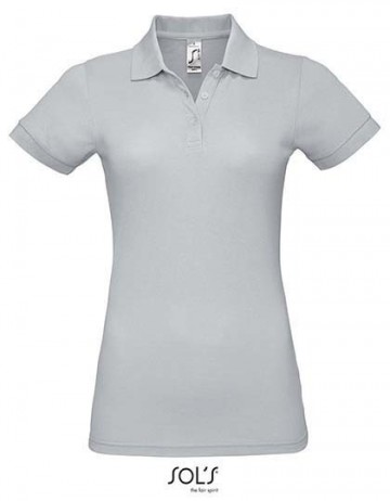 00573 Sol's Prime Women Polo puurgrijs