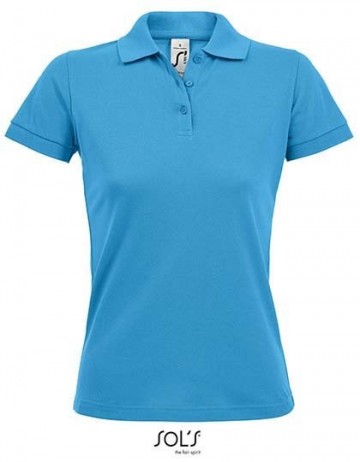 00573 Sol's Prime Women Polo waterblauw