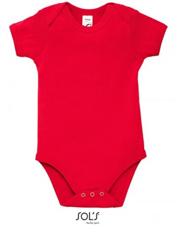 Sol's Bambino romper helderrood