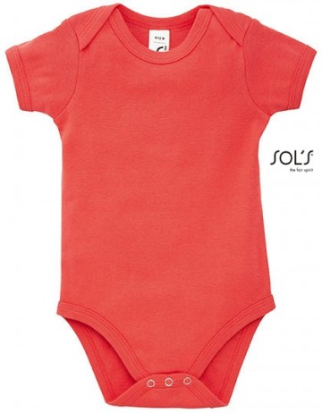 Sol's Bambino romper koraal