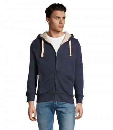 00584 Sol's Sherpa jack met rits fransmarineblauw