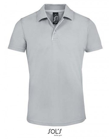 Sol's Performer Men trendy sportpolo puurgrijs