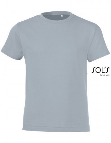 01183 Sol's Regent Fit T-shirt Kids puurgrijs