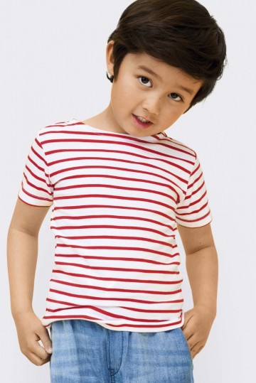 01400 Sol's Miles trendy gestreept T-shirt Kids