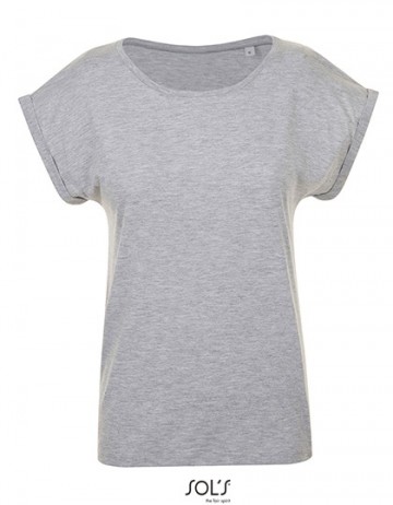 01406 Sol's Melba Trendy dames T-shirt grijsmelange