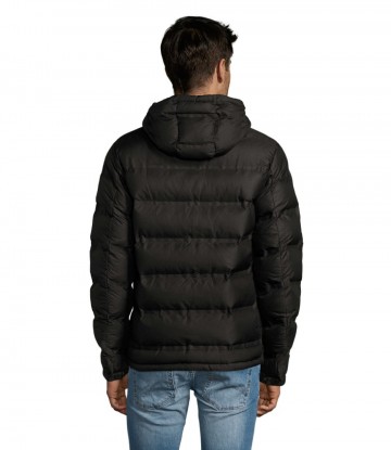 01622 Sol's Ridley gevoerde jas zwart rug