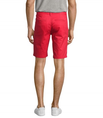 01659 Sol's Jasper Bermuda Short papaverrood rood achter