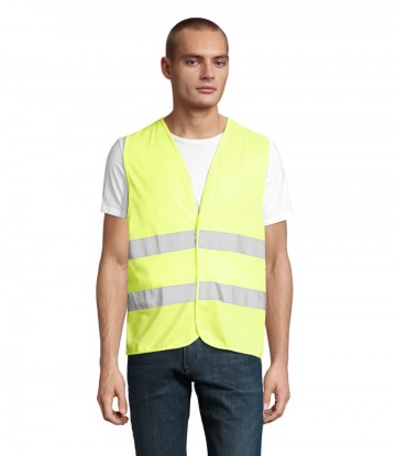 01691 Sol's Secure Pro Safety vest geelneon