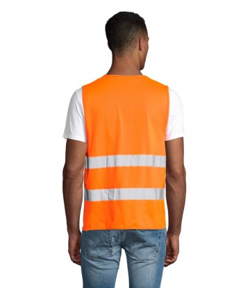 01691 Sol's Secure Pro Safety vest oranjeneon rug