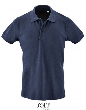 01755 Sol's Phoenix heren polo heatherdenim