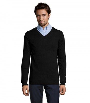 01710 Sol's Glory heren sweater zwart