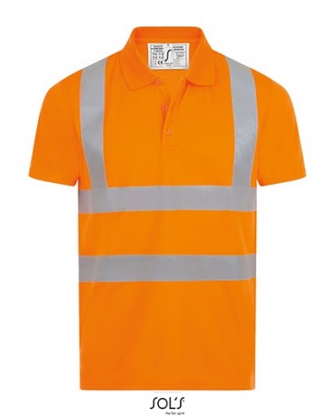 01722 Sol's Signal Pro Polo shirt neonoranje