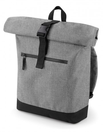 BG855 BagBase Roll-Top Backpack - Grijs/Zwart