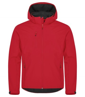 0200912 35classicsoftshellhoodyredfront