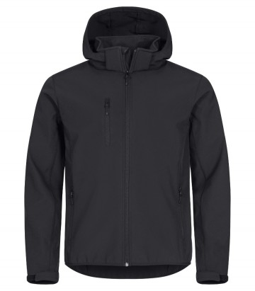 0200912 99classicsoftshellhoodyblackfront