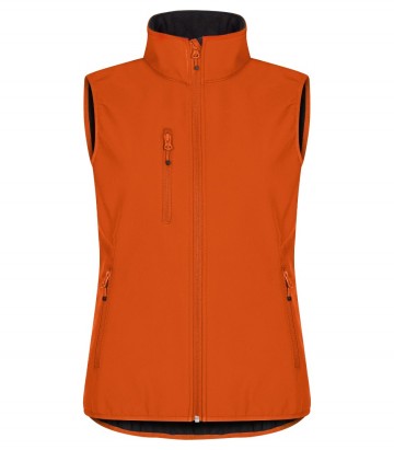 0200916 18classicsoftshellvestladybloodorangefront