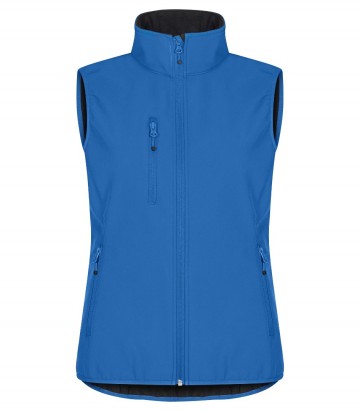 0200916 55classicsoftshellvestladyroyalbluefront