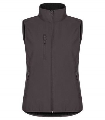 0200916 945classicsoftshellvestladydarkgreyfront