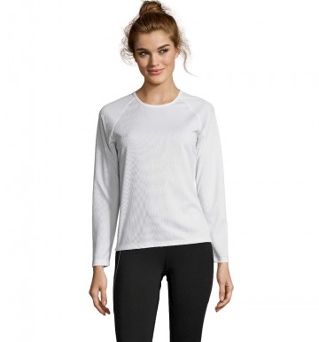 02072 Sol's dames Sports T-shirt Sporty L/S wit