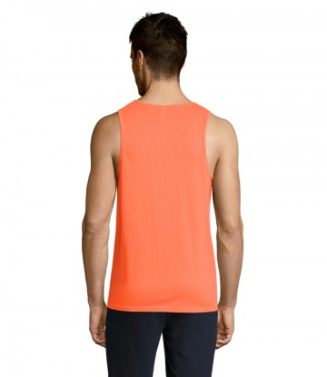 02073 Sol's Sporty Sport heren Tanktop neonoranje rug
