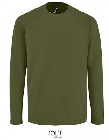 02074 Sol's Imperial heren T-shirt met L/M donkerkhaki