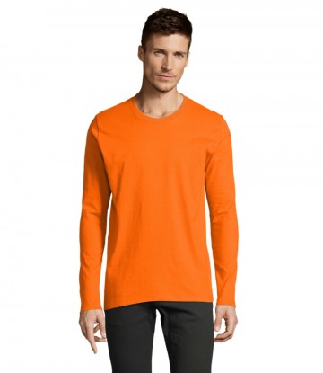 02074 Sol's Imperial heren T-shirt met L/M oranje