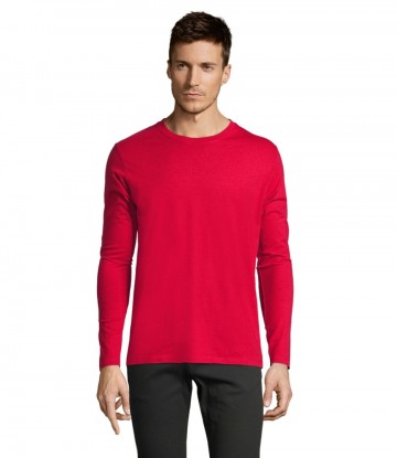 02074 Sol's Imperial heren T-shirt met L/M rood