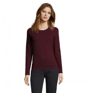 02075 Sol's Imperial dames T-shirt L/M oxblood