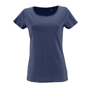 02077 Sol's Milo dames T-shirt heatherdenim