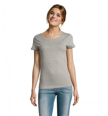 02077 Sol's Milo dames T-shirt heathergrijs