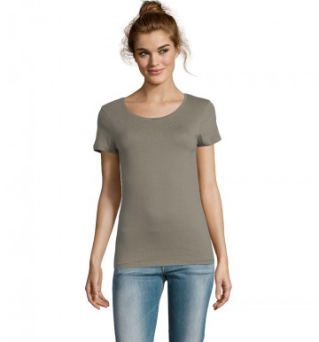 02077 Sol's Milo dames T-shirt khaki