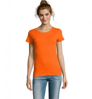 02077 Sol's Milo dames T-shirt oranje