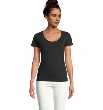 02079 Sol's Metropolitan dames T-shirt diepzwart