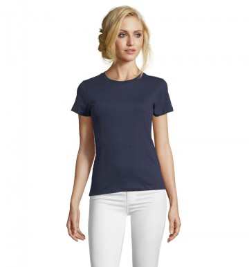 02080 Sol's Imperial dames T-shirt fitted fransmarineblauw