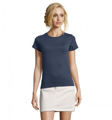 02080 Sol's Imperial dames T-shirt fitted heather denim