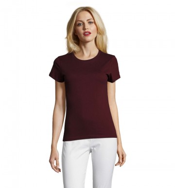 02080 Sol's Imperial dames T-shirt fitted oxblood