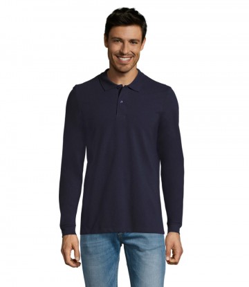 02087 Sol's Perfect heren polo piqué L/M frans marineblauw