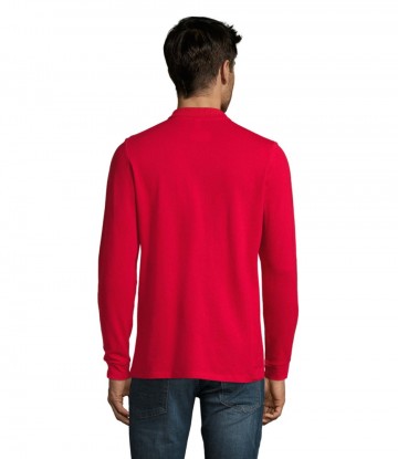 02087 Sol's Perfect heren polo piqué L/M rood achter