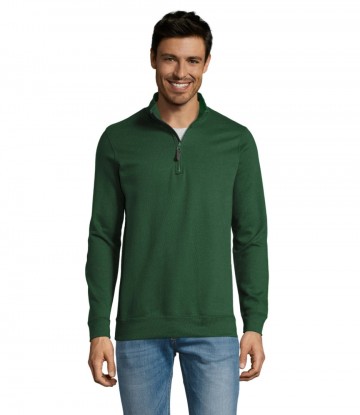 02088 Sol's Stan sweatershirt hoge col flessengroen