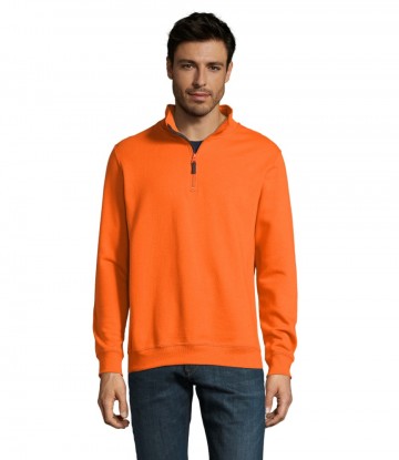 02088 Sol's Stan sweatershirt hoge col oranje