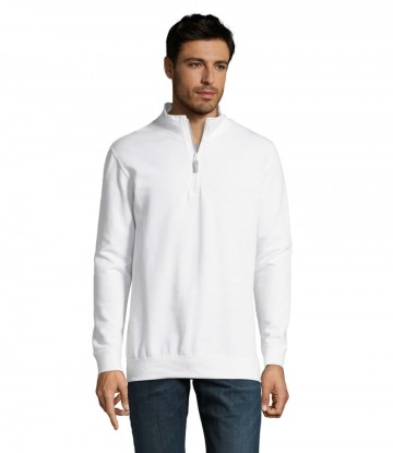 02088 Sol's Stan sweatershirt hoge col wit