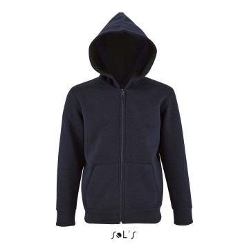 02092 Sol's Stone Kids Zip Hoodie frans marineblauw